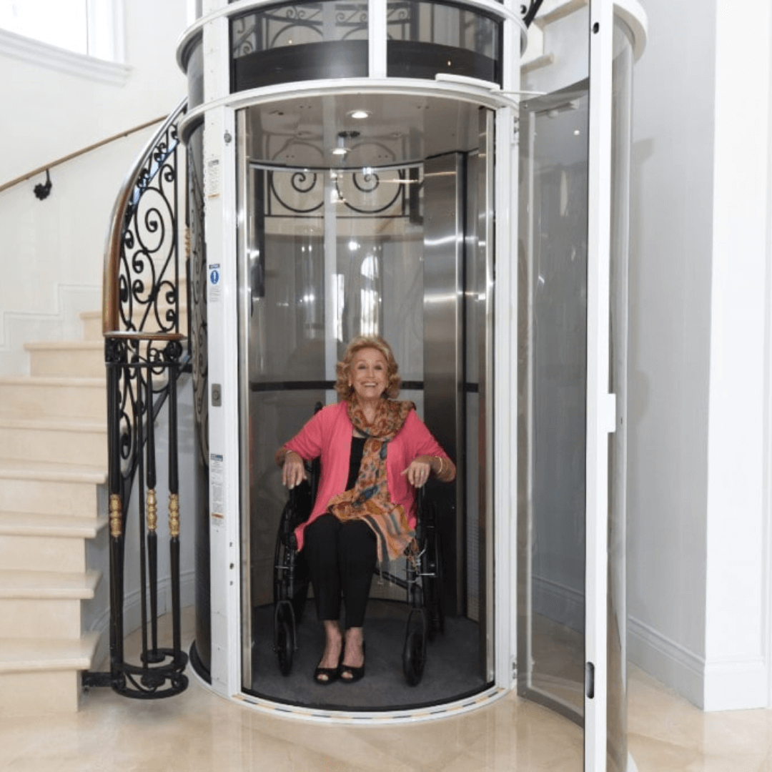 Three Passenger Home Elevator With Wheelchair Accessibility - PVE 52